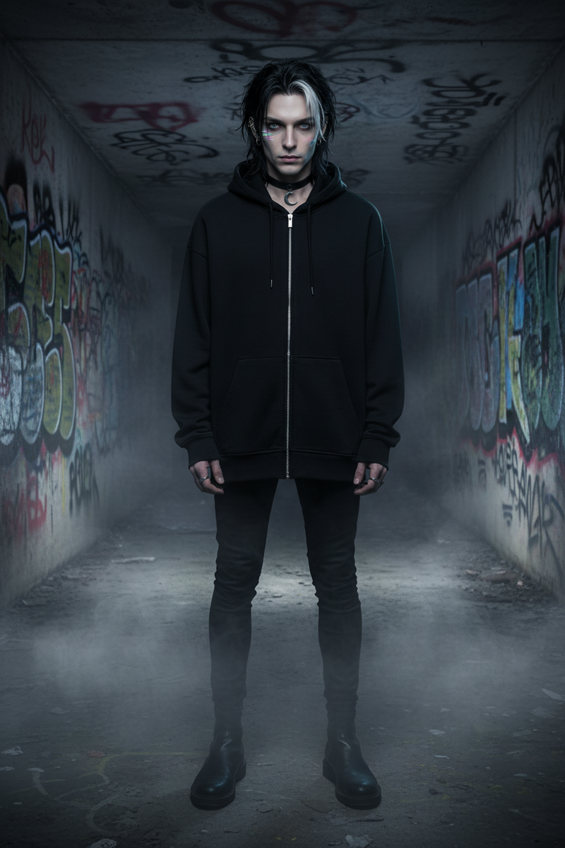 Oversized Zipper Hoodie