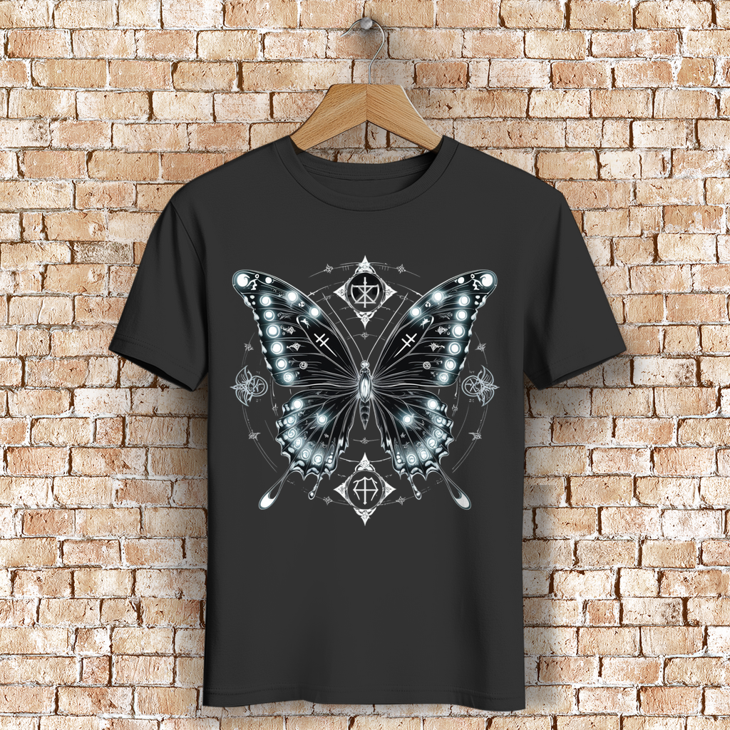 METAMORPHOSIS OF SHADOWS | Dark Butterfy Collection | Nebelmond Herren Premium Bio T-Shirt