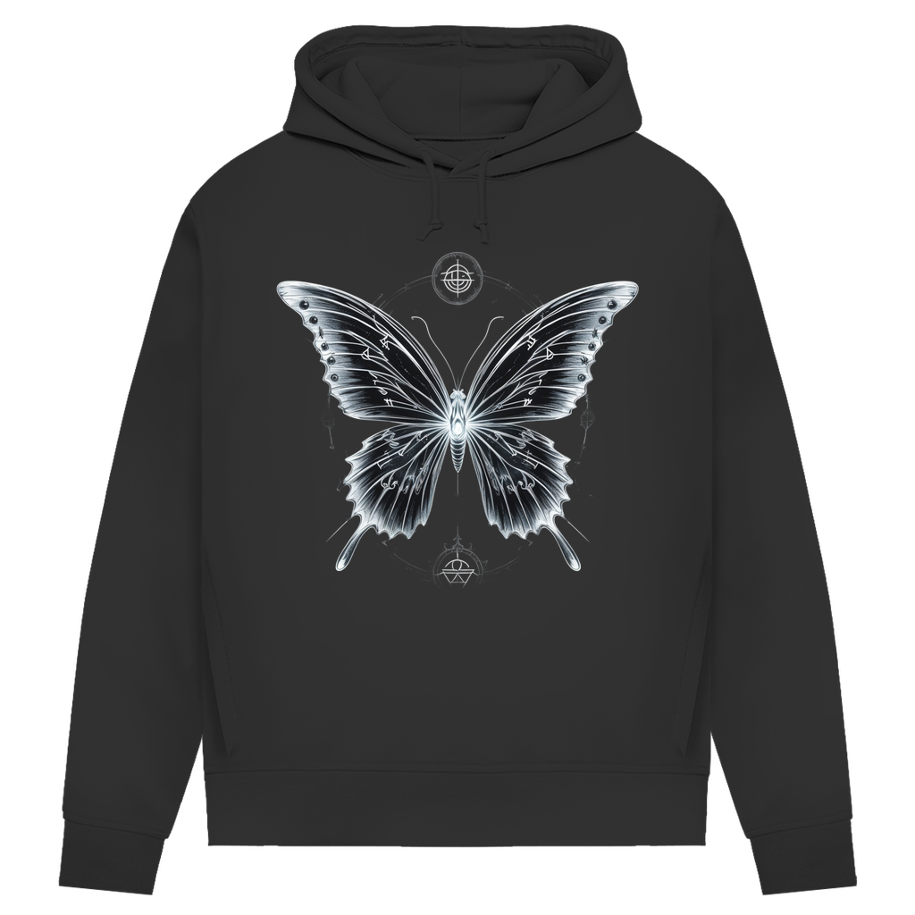 RUNES OF TRANSFORMATION | Dark Butterfy Collection | Nebelmond Damen Premium Bio Hoodie