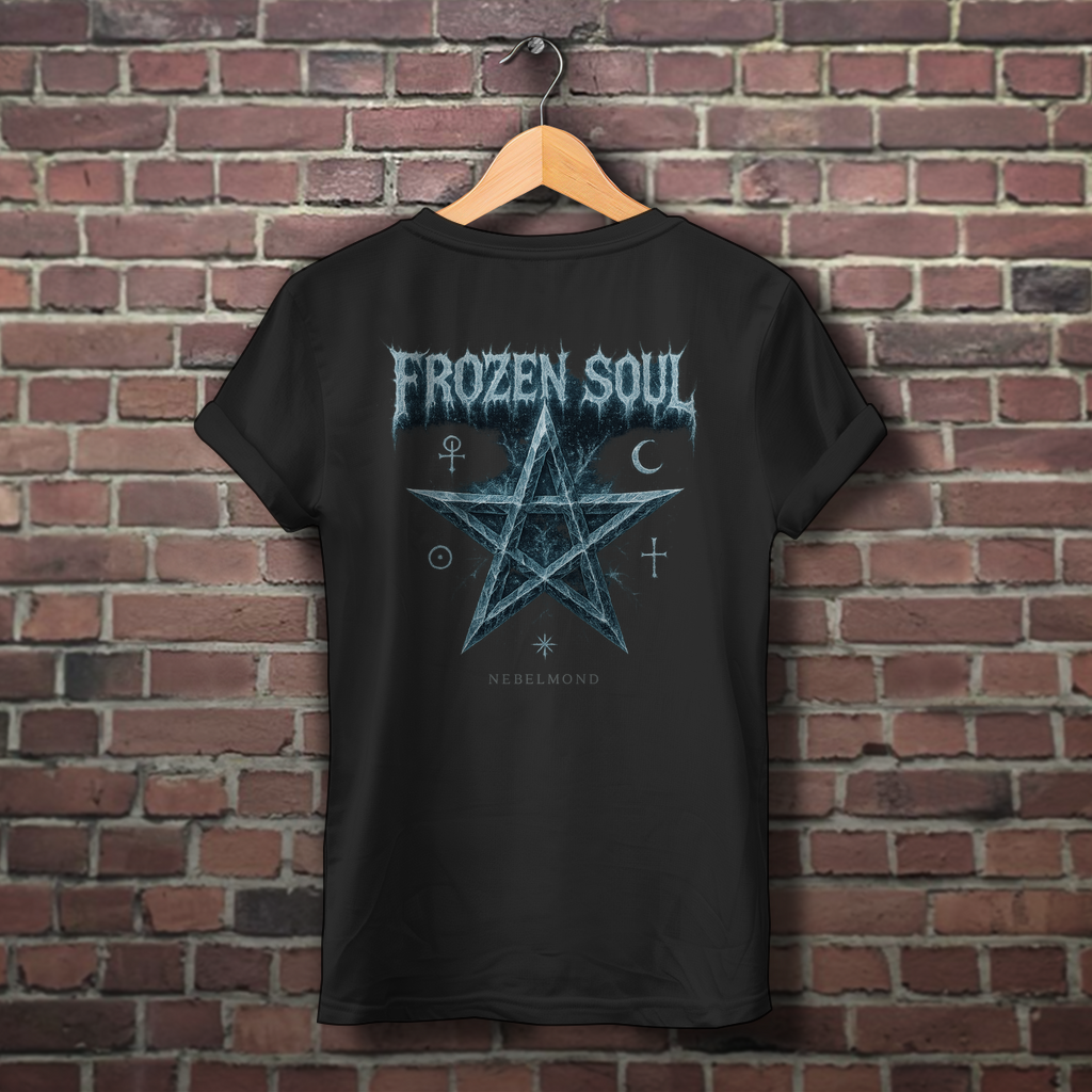 Frozen Soul | Mystic Pentagram Collection | Nebelmond Damen Premium Bio T-Shirt