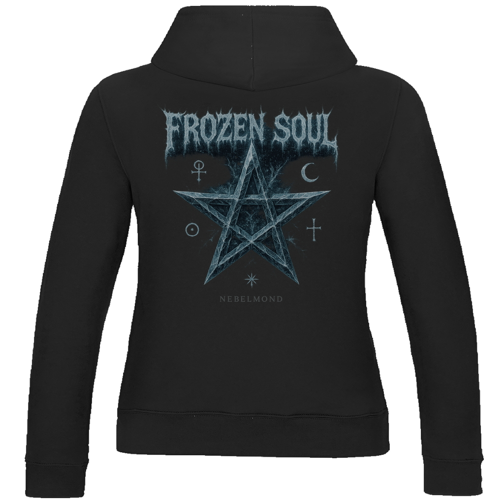 Frozen Soul | Mystic Pentagram Collection | Nebelmond Damen Hoodie