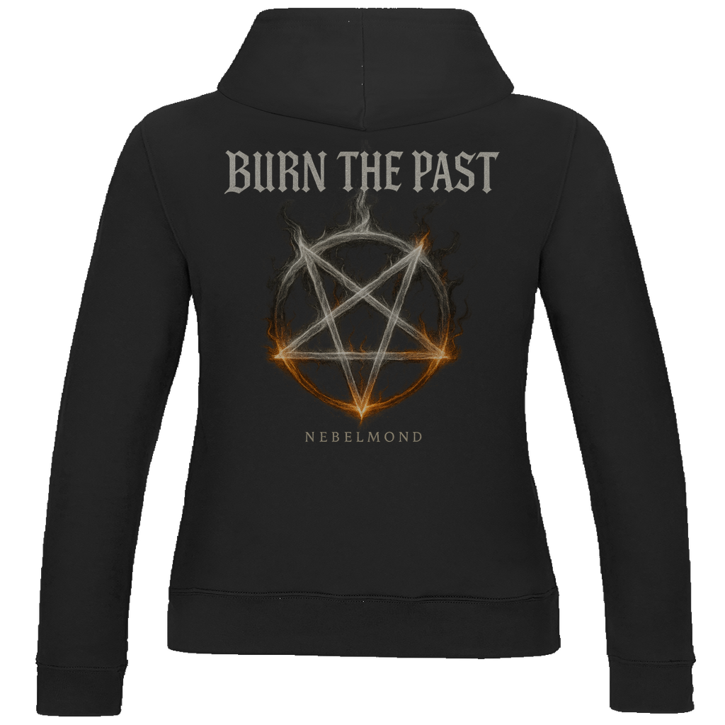 Burn the Past | Mystic Pentagram Collection | Nebelmond Damen Hoodie