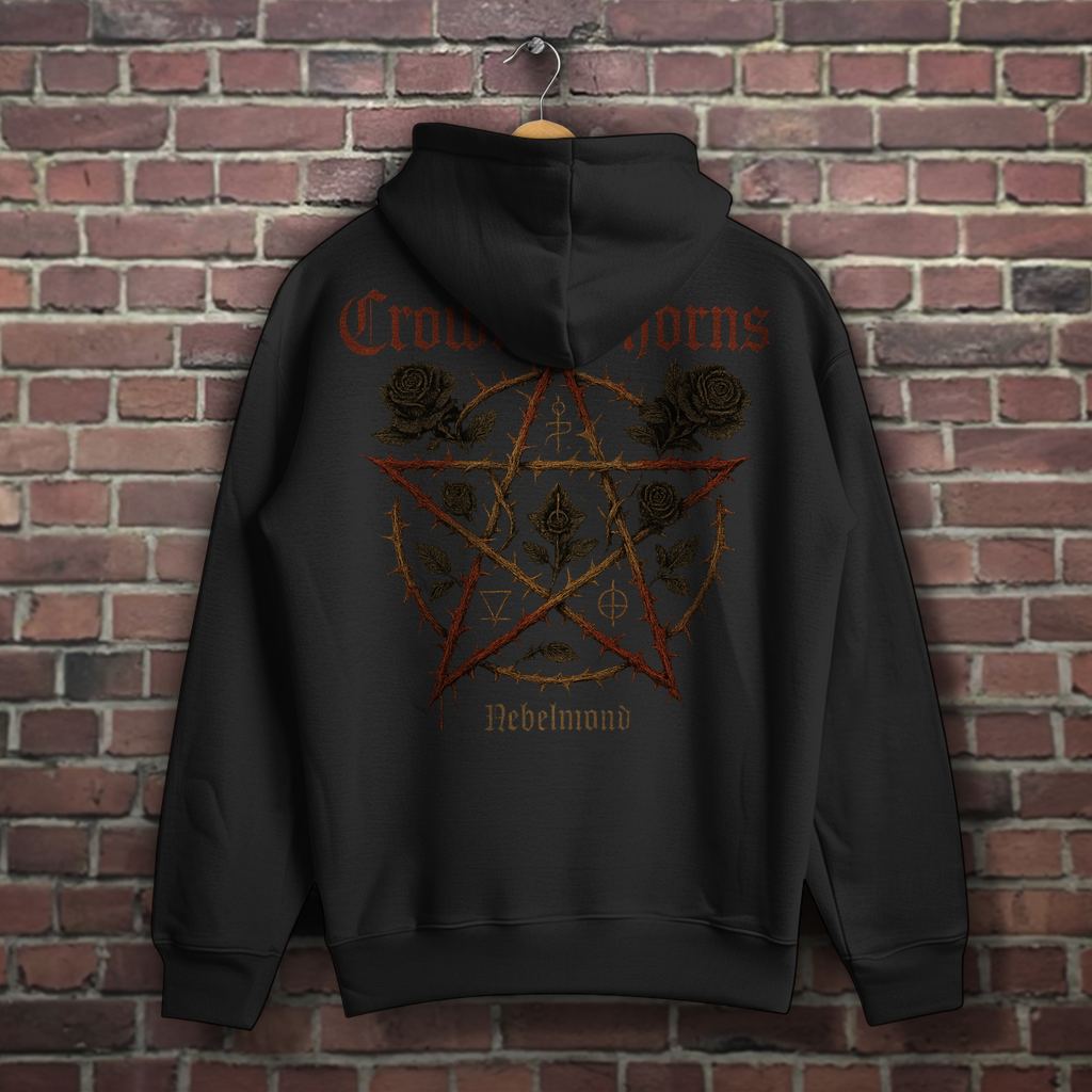 Crown of Thorns | Mystic Pentagram Collection | Nebelmond Herren Hoodie