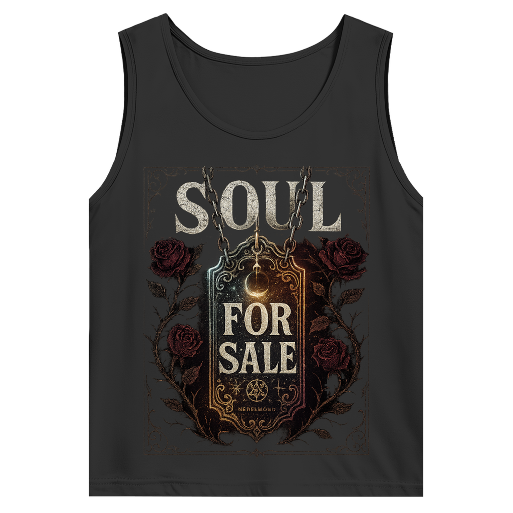 Soul For Sale | Dark Commerce Collection | Nebelmond Herren Basic Tank Top