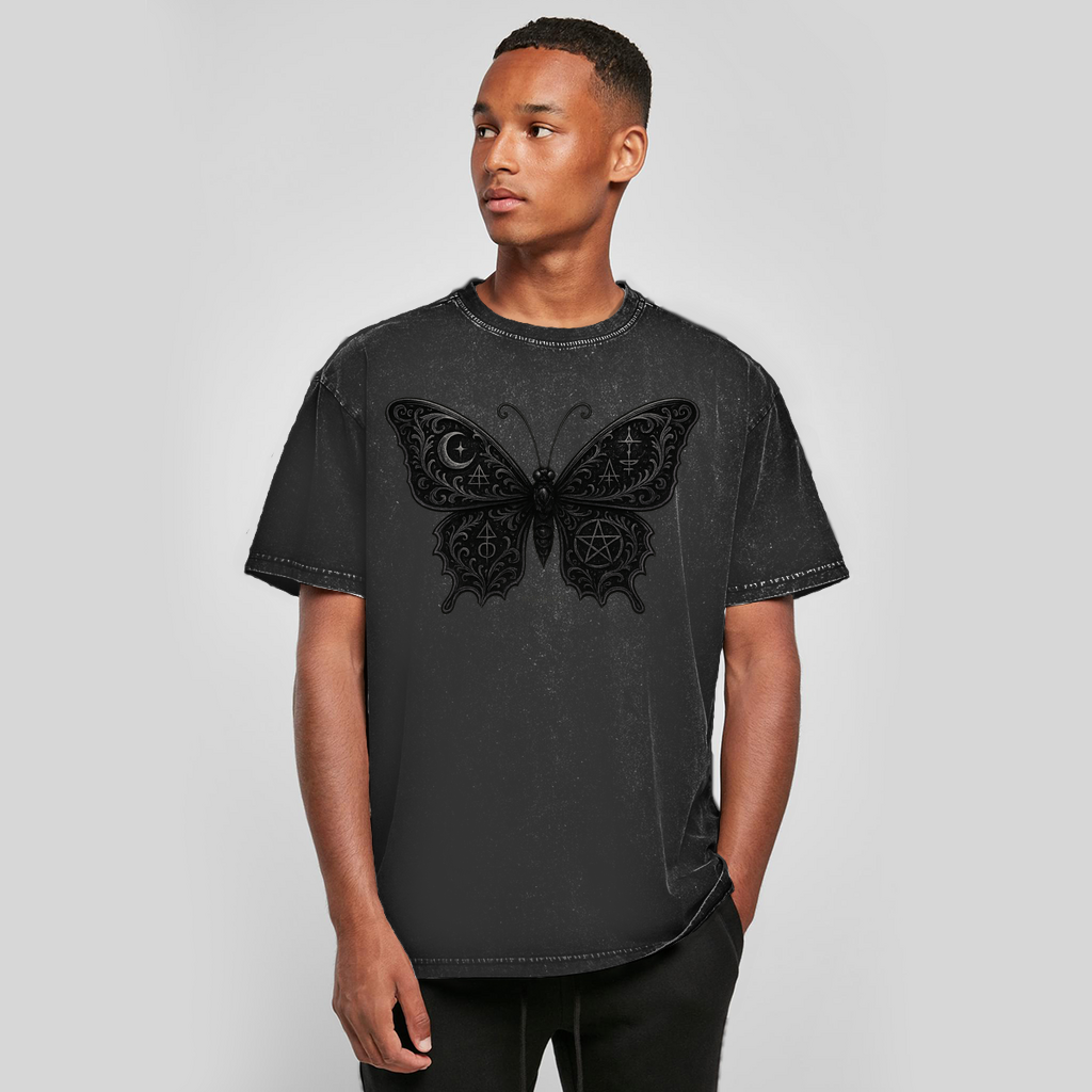 ARCANE BUTTERFLY | Dark Butterfy Collection | Nebelmond Oversize Washed T-Shirt
