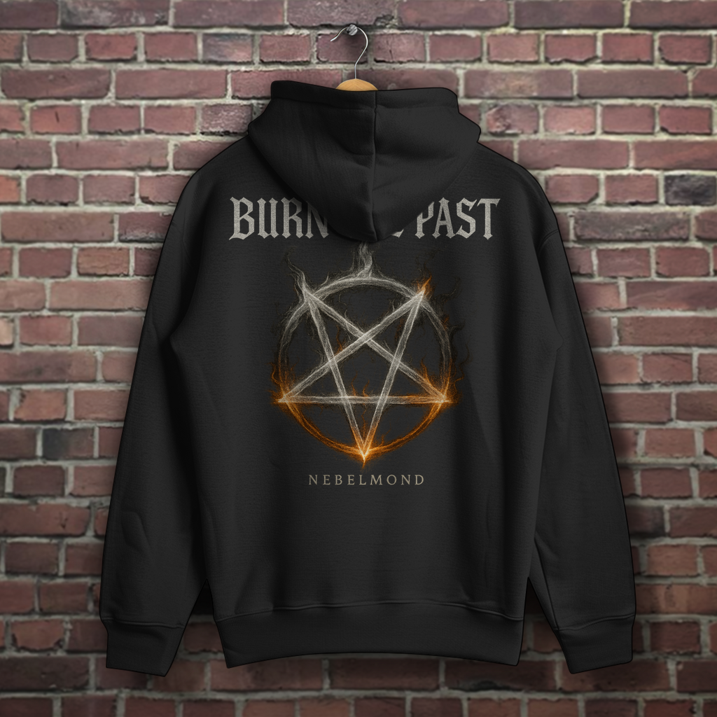 Burn the Past | Mystic Pentagram Collection | Nebelmond Herren Hoodie