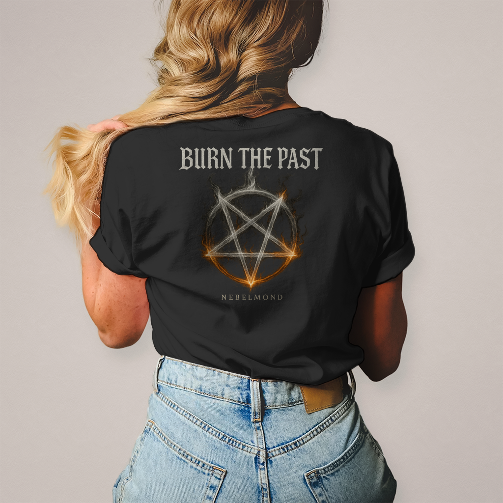 Burn the Past | Mystic Pentagram Collection | Nebelmond Damen T-Shirt
