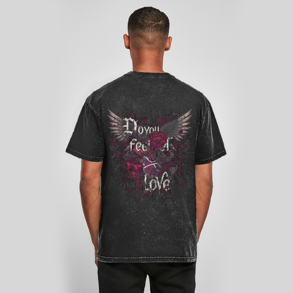 Do You Feel Love | Emotional Void Collection | Nebelmond Oversize Washed T-Shirt