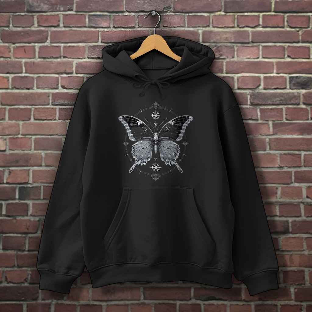 DEATH'S METAMORPHOSIS | Dark Butterfy Collection | Nebelmond Herren Hoodie