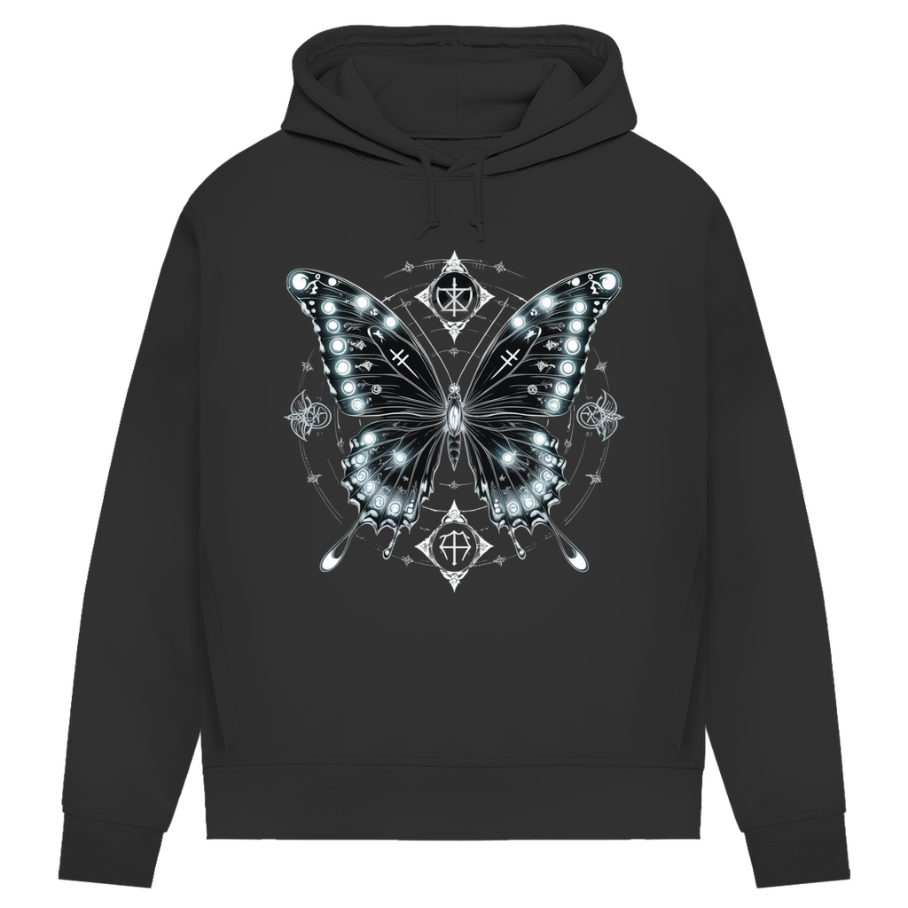 METAMORPHOSIS OF SHADOWS | Dark Butterfy Collection | Nebelmond Damen Premium Bio Hoodie