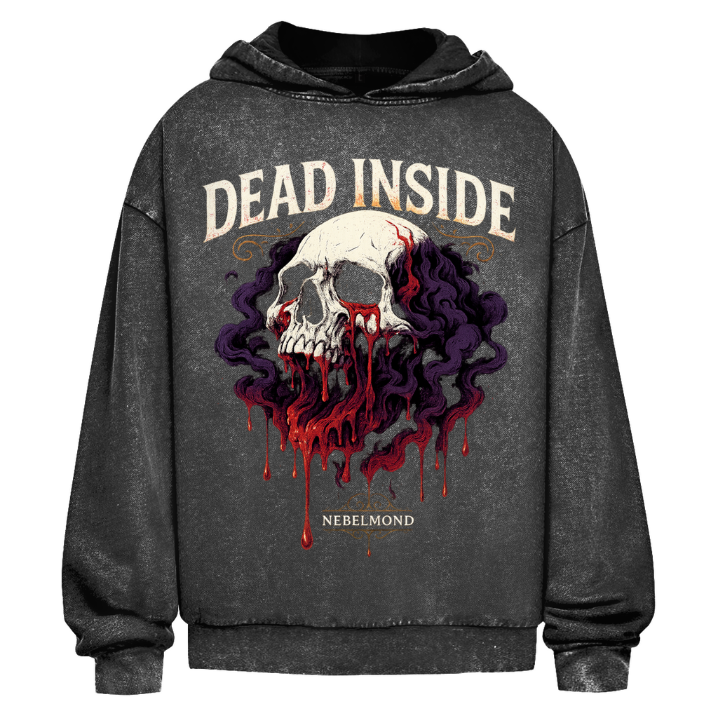 Dead Inside | Emotional Void Collection | Nebelmond Oversize Washed Hoodie