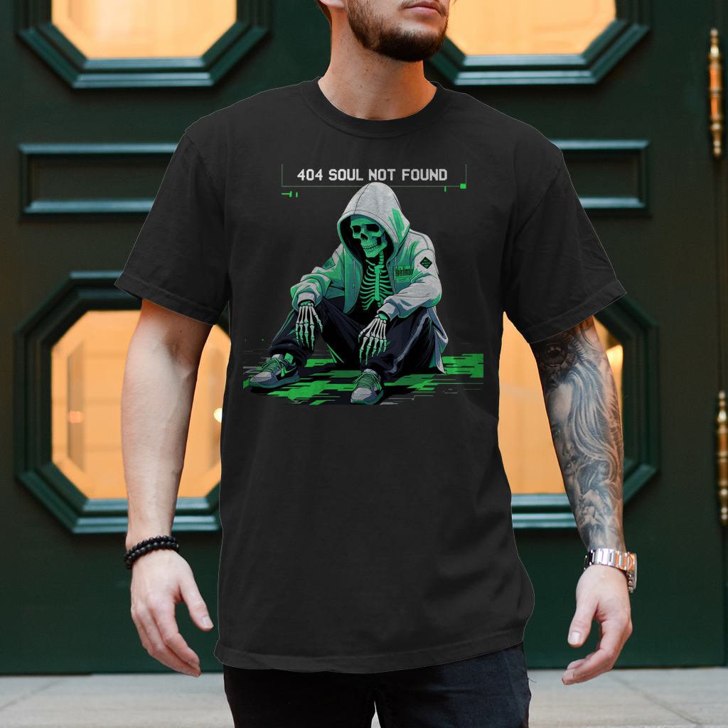 404 Soul Not Found | Lost & Glitched Collection | Nebelmond Herren T-Shirt