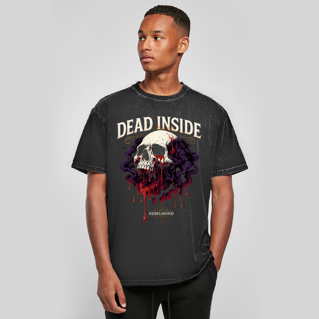 Dead Inside | Emotional Void Collection | Nebelmond Oversize Washed T-Shirt