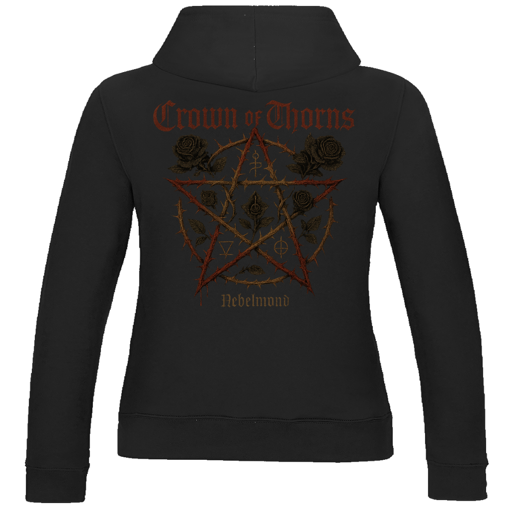 Crown of Thorns | Mystic Pentagram Collection | Nebelmond Damen Hoodie