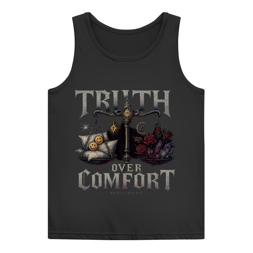 Truth over Comfort | Dark Commerce Collection | Nebelmond Damen Basic Tank Top