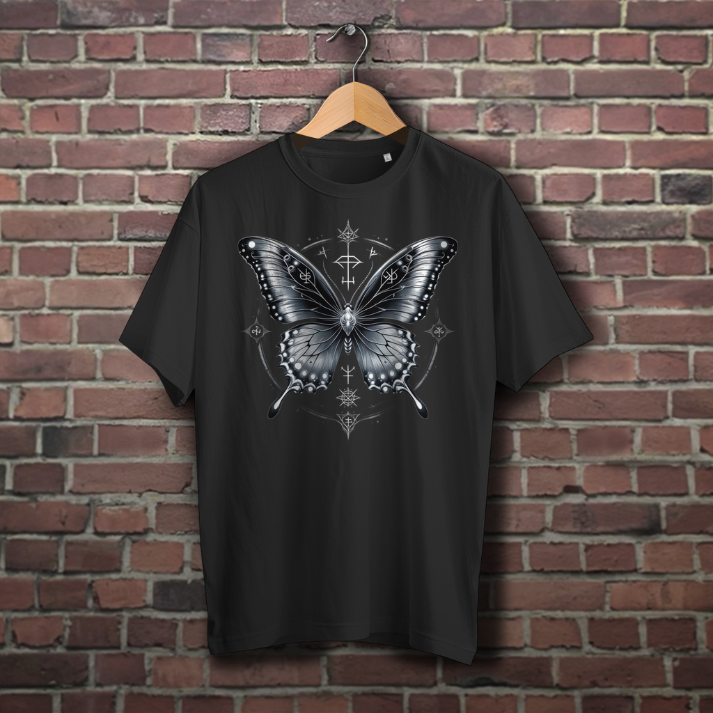 SILVER SOUL WINGS | Dark Butterfy Collection | Nebelmond Oversize T-Shirt