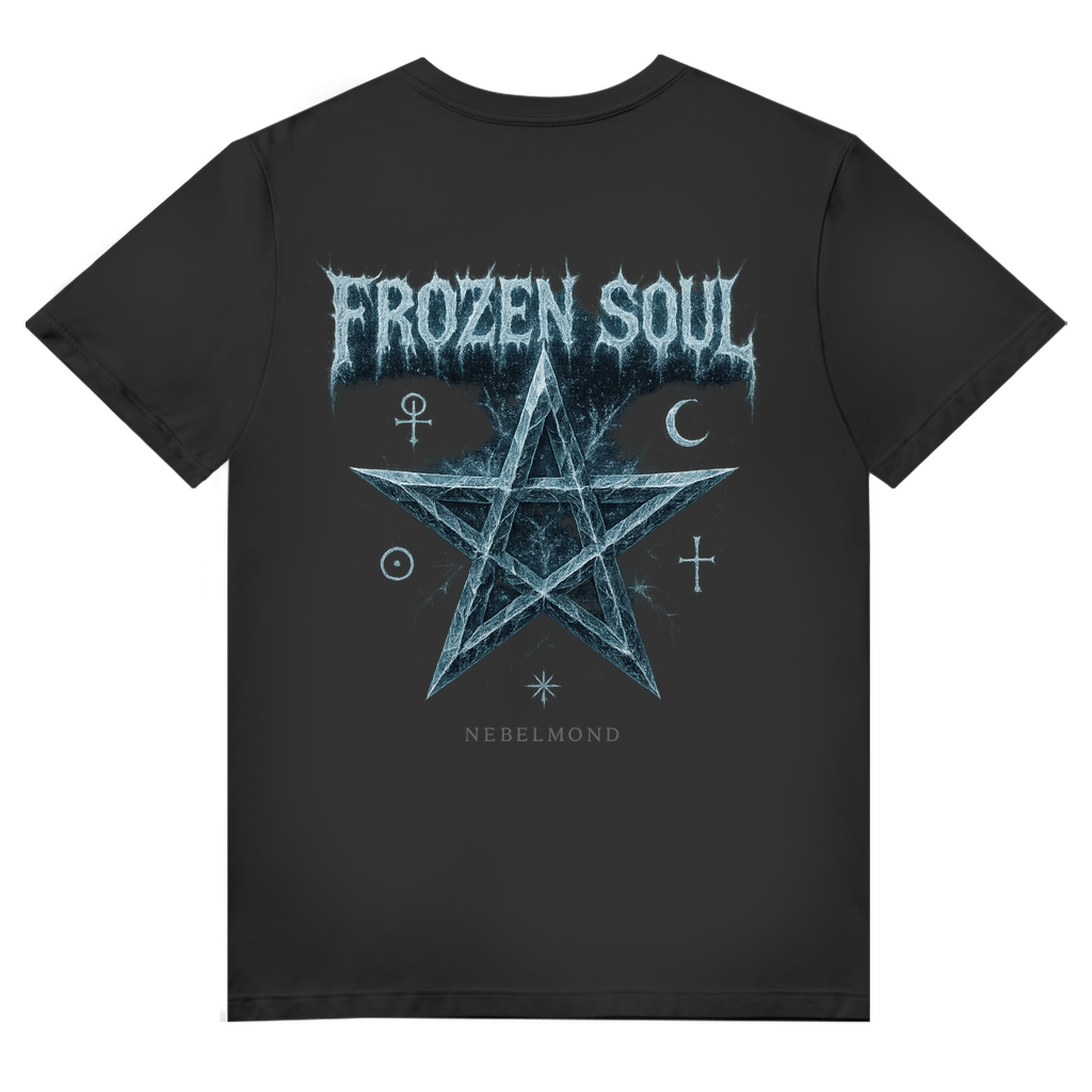 Frozen Soul | Mystic Pentagram Collection | Nebelmond Herren Premium Bio V-Neck T-Shirt