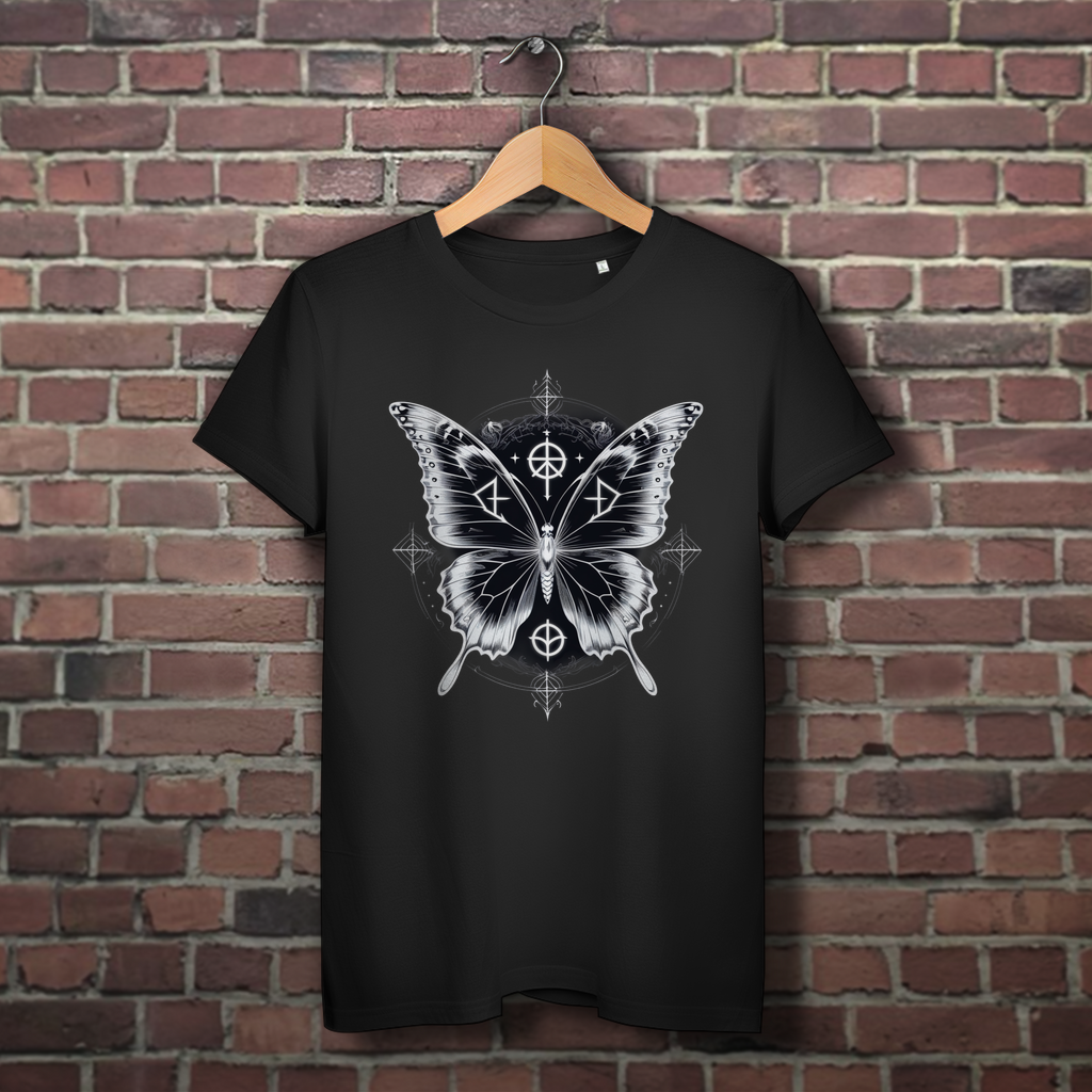 SACRED DARKNESS | Dark Butterfy Collection | Nebelmond Damen Premium Bio T-Shirt