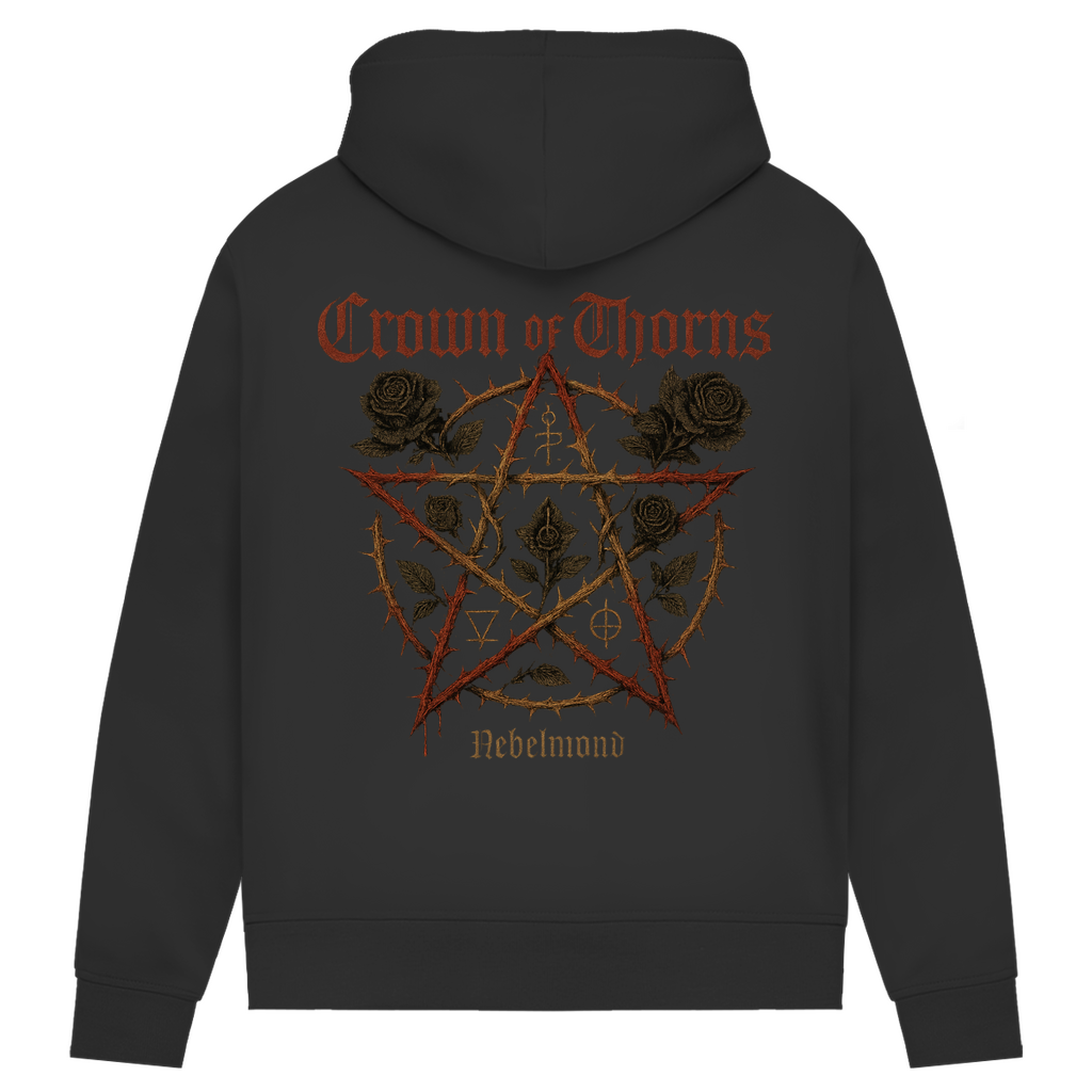Crown of Thorns | Mystic Pentagram Collection | Nebelmond Damen Premium Bio Hoodie