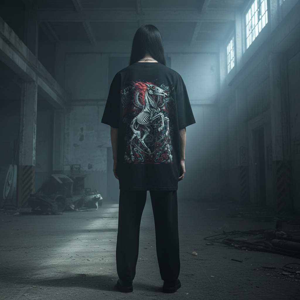 Burn the Past / Forge the Future | Year of the Horse | Nebelmond Oversized Shirt