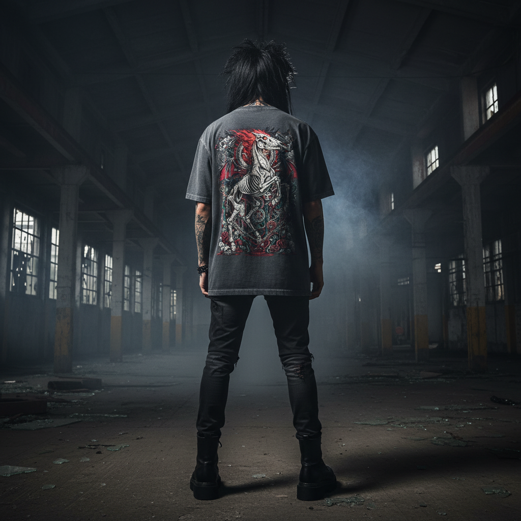Burn the Past / Forge the Future | Year of the Horse | Nebelmond Oversized Shirt