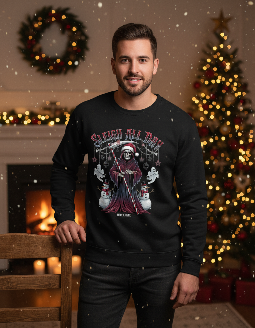 Sleigh all Day | Dark X-Mas Collection | Nebelmond Sweatshirt
