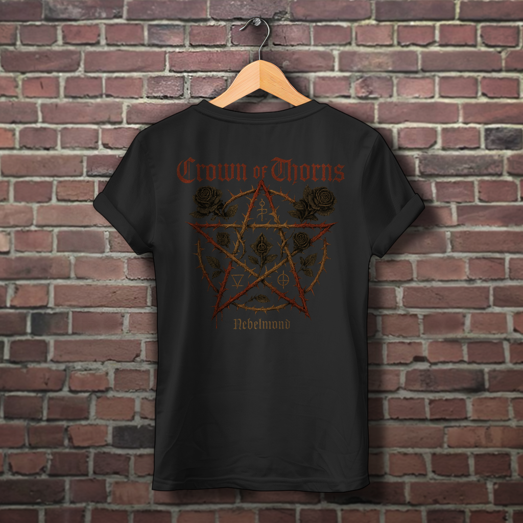 Crown of Thorns | Mystic Pentagram Collection | Nebelmond Damen Premium Bio T-Shirt