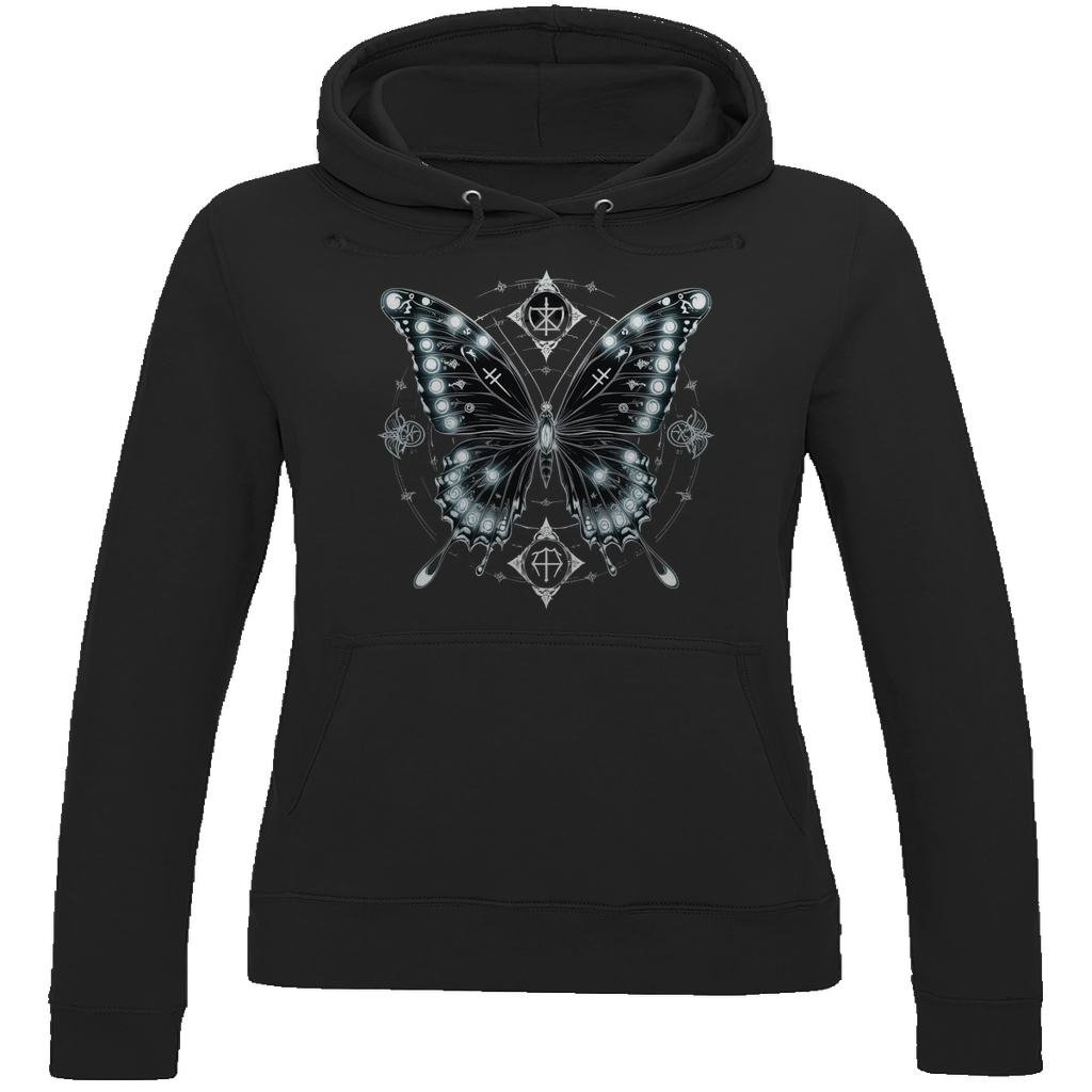 METAMORPHOSIS OF SHADOWS | Dark Butterfy Collection | Nebelmond Damen Hoodie