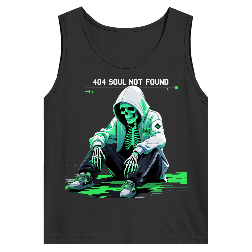 404 Soul Not Found | Lost & Glitched Collection | Nebelmond Herren Basic Tank Top