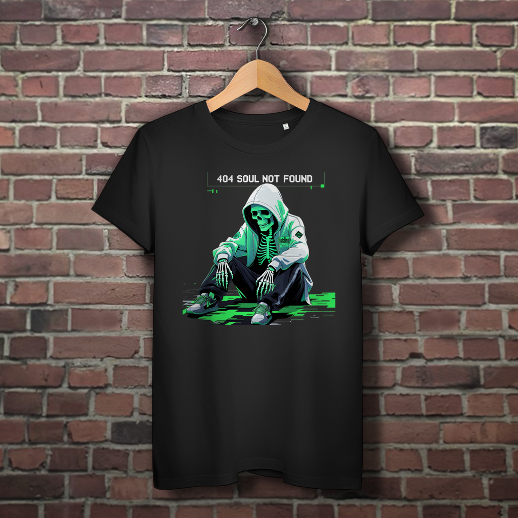 404 Soul Not Found | Lost & Glitched Collection | Nebelmond Damen Premium Bio T-Shirt
