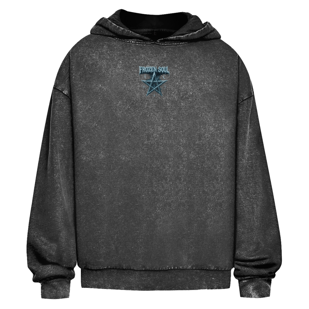 Frozen Soul | Mystic Pentagram Collection | Nebelmond Oversize Washed Hoodie