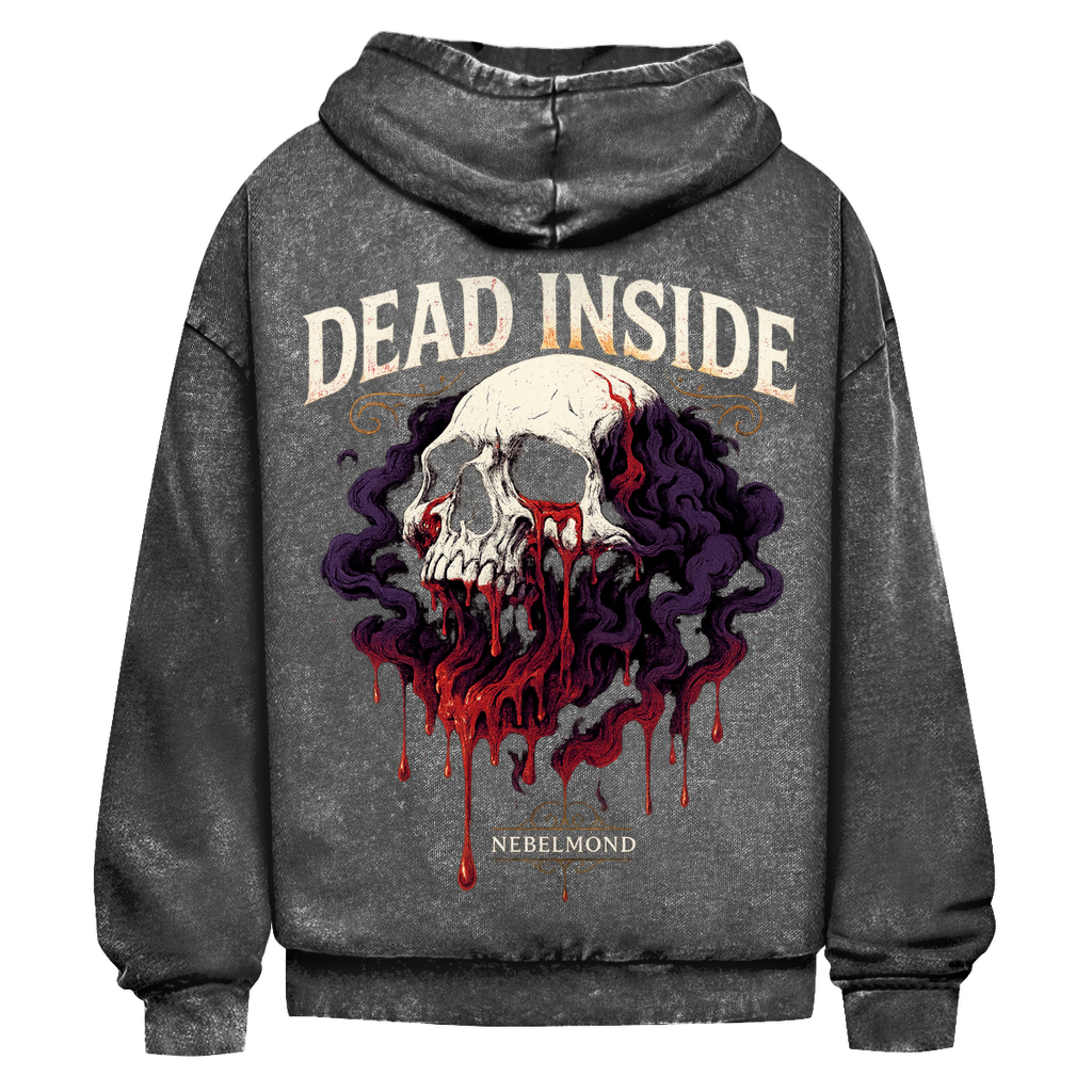 Dead Inside | Emotional Void Collection | Nebelmond Oversize Washed Hoodie