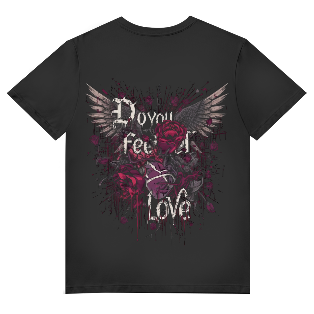 Do You Feel Love | Emotional Void Collection | Nebelmond Herren Premium Bio V-Neck T-Shirt