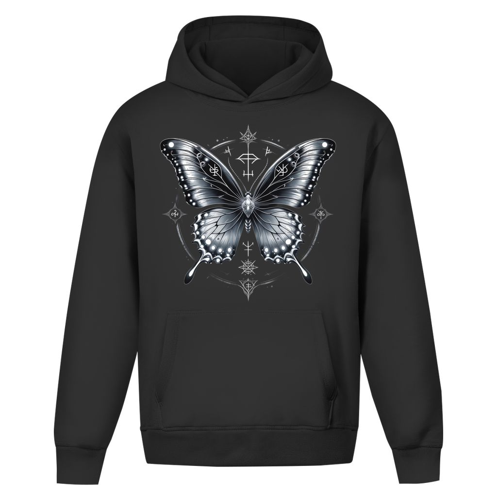 SILVER SOUL WINGS | Dark Butterfy Collection | Nebelmond Oversize Hoodie