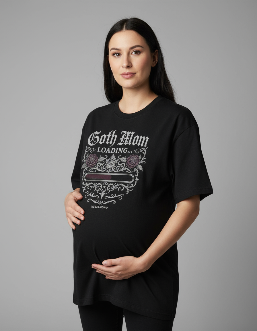 Goth Mom Loading | Shadowborn Collection | Nebelmond Oversized Shirt