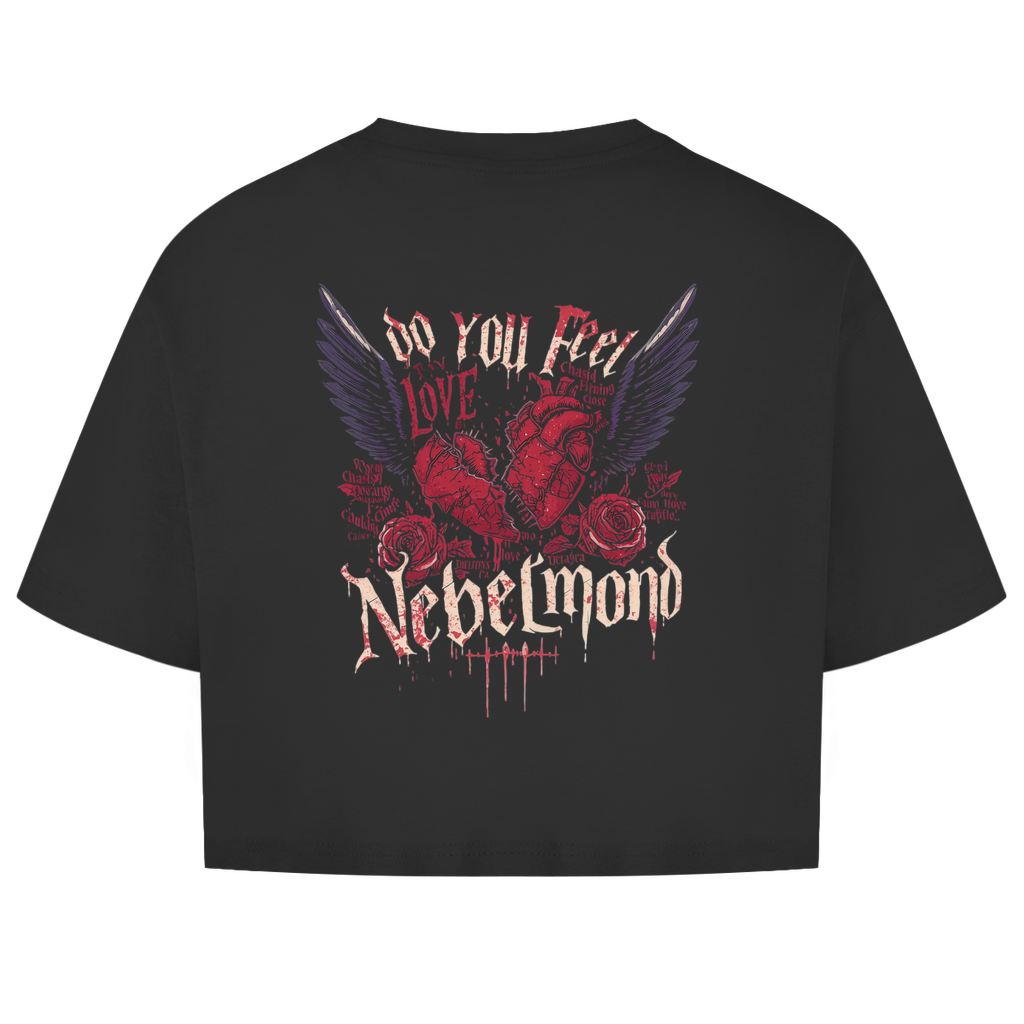 Do You Feel Love - Part 2 | Emotional Void Collection | Nebelmond Damen Oversize Crop Top