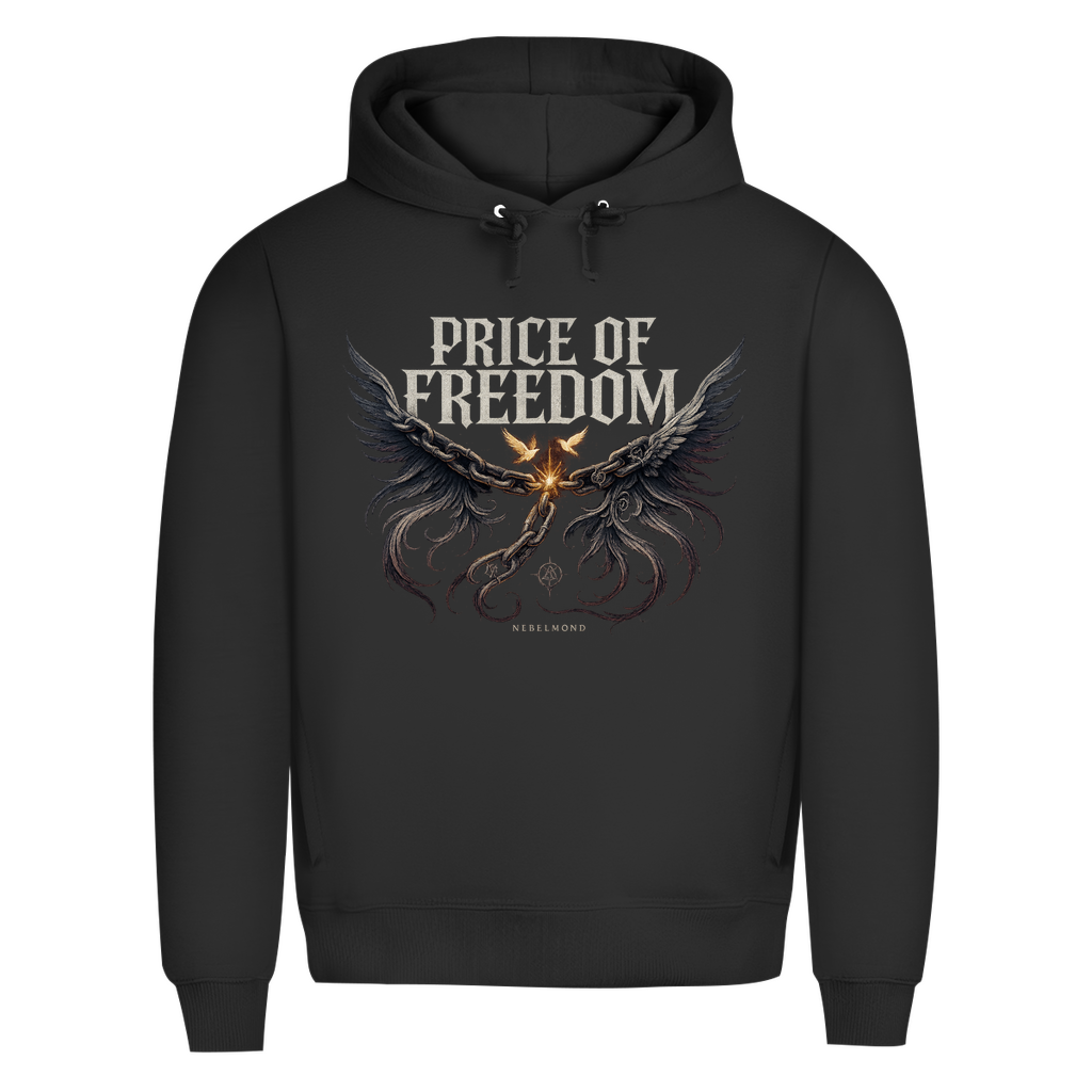 Price of Freedom | Dark Commerce Collection | Nebelmond Herren Premium Bio Hoodie