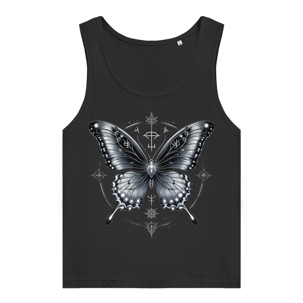 SILVER SOUL WINGS | Dark Butterfy Collection | Nebelmond Damen Premium Organic Tank Top