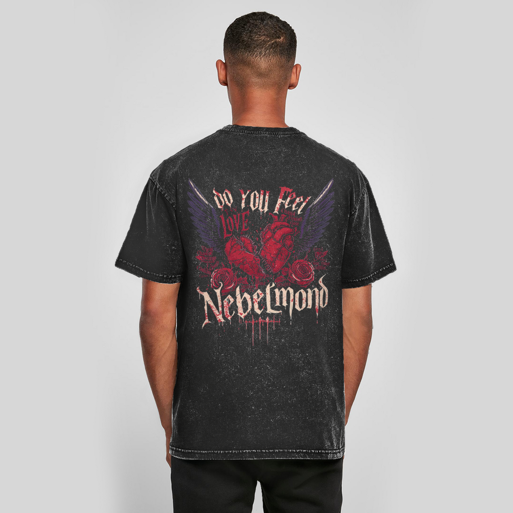 Do You Feel Love - Part 2 | Emotional Void Collection | Nebelmond Oversize Washed T-Shirt