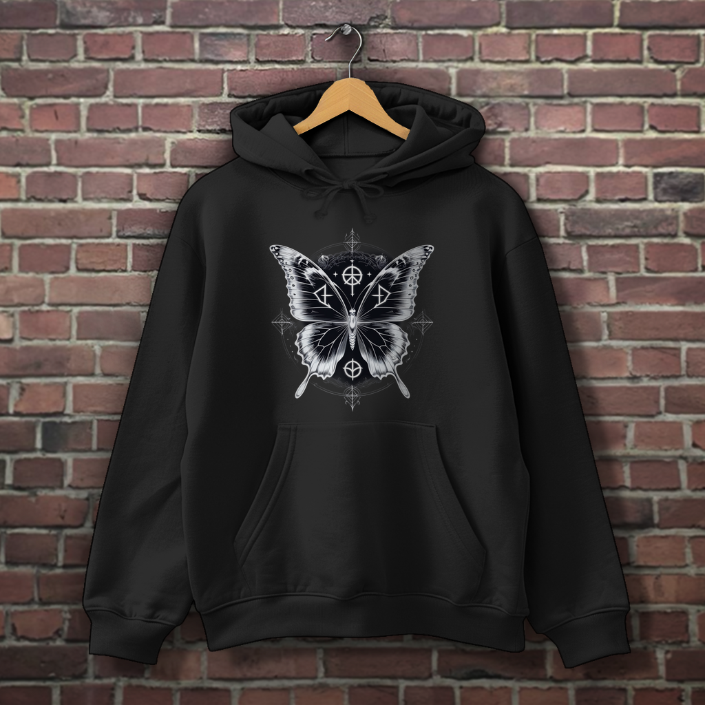 SACRED DARKNESS | Dark Butterfy Collection | Nebelmond Herren Hoodie