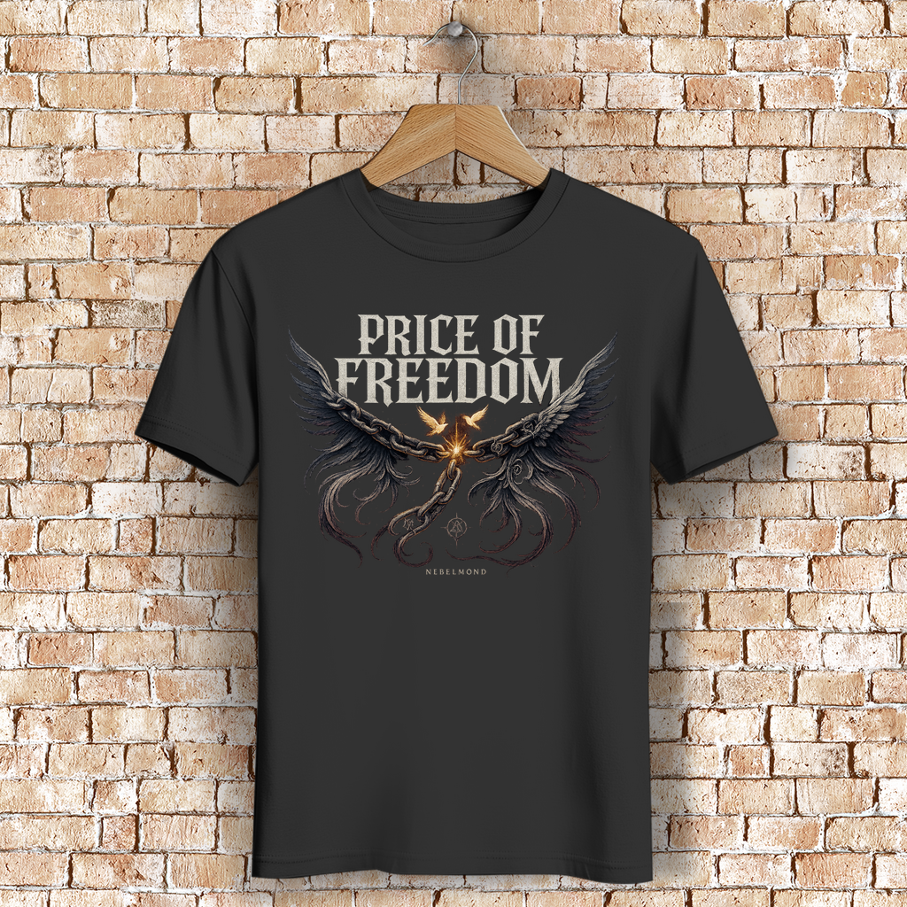 Price of Freedom | Dark Commerce Collection | Nebelmond Herren Premium Bio T-Shirt