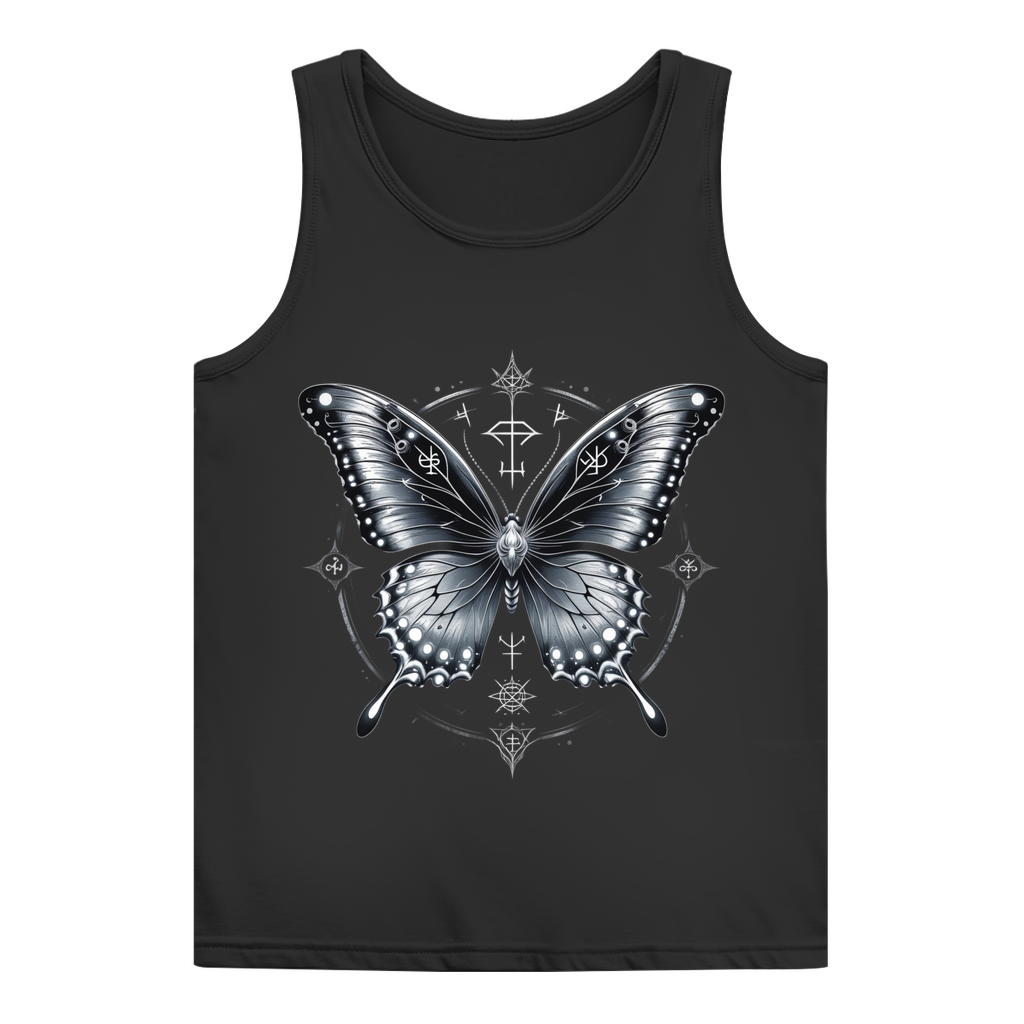 SILVER SOUL WINGS | Dark Butterfy Collection | Nebelmond Damen Basic Tank Top