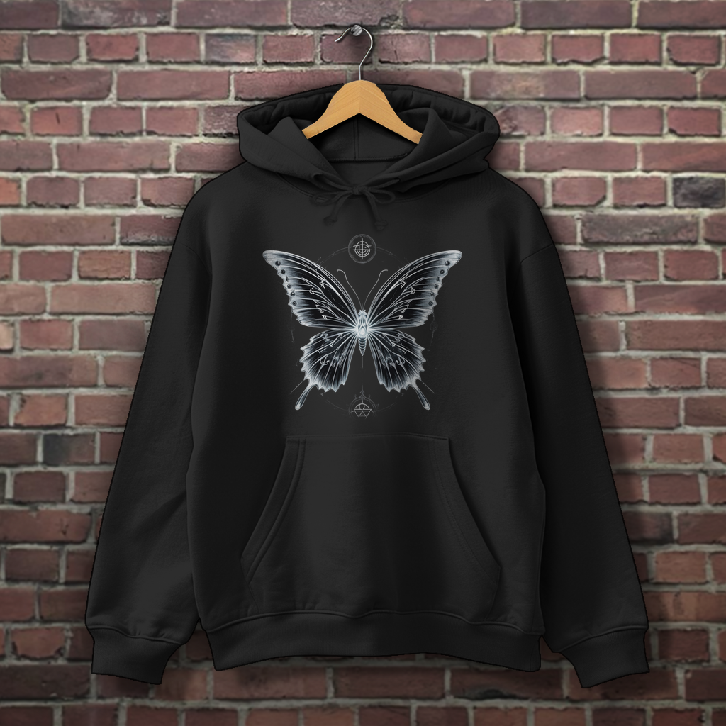 RUNES OF TRANSFORMATION | Dark Butterfy Collection | Nebelmond Herren Hoodie