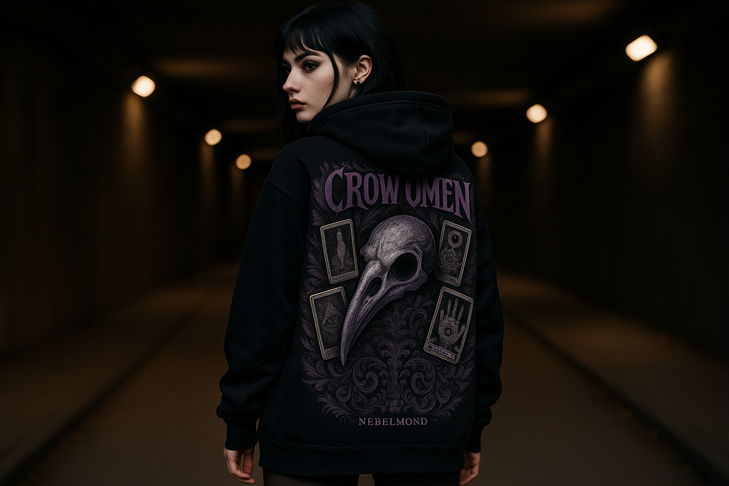 Crow Omen Oversized Hoodie
