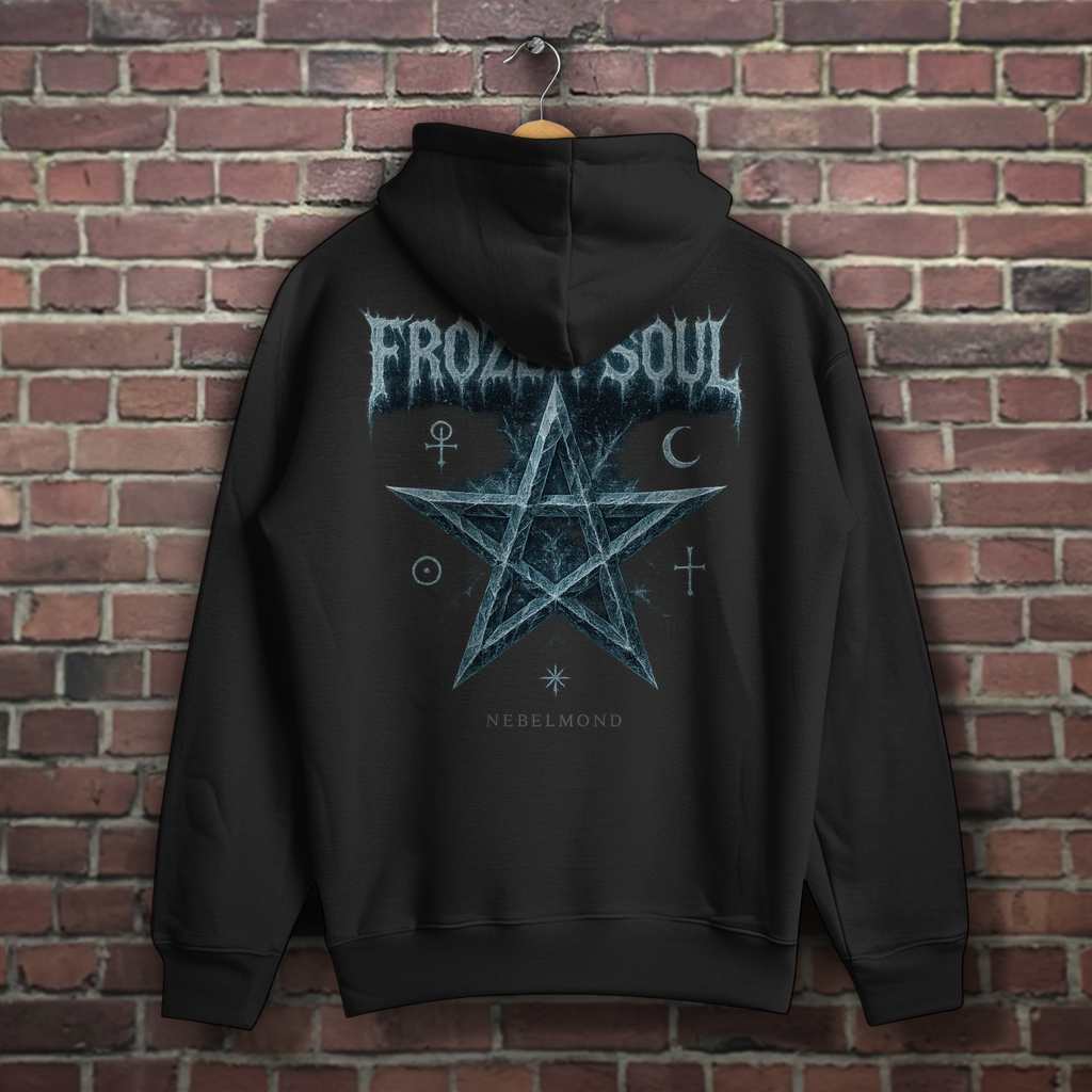 Frozen Soul | Mystic Pentagram Collection | Nebelmond Herren Hoodie