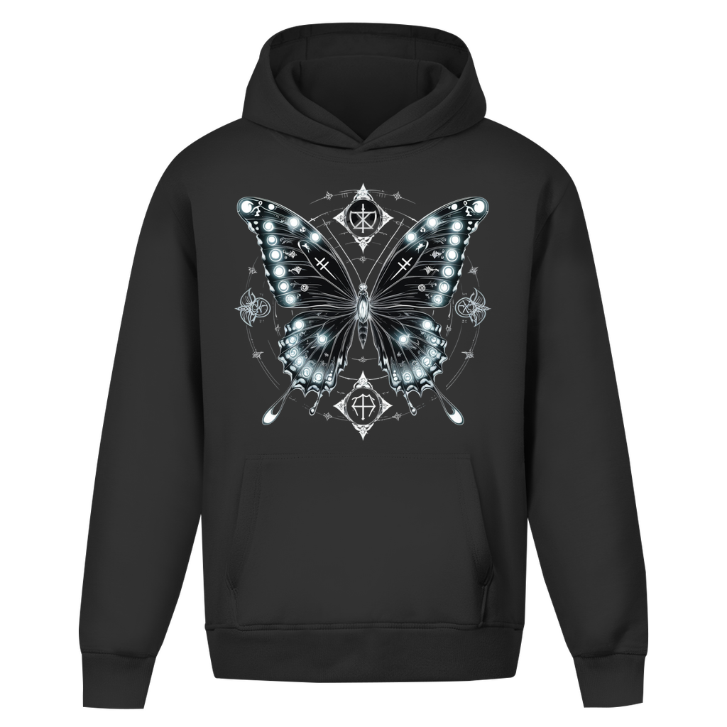 METAMORPHOSIS OF SHADOWS | Dark Butterfy Collection | Nebelmond Oversize Hoodie
