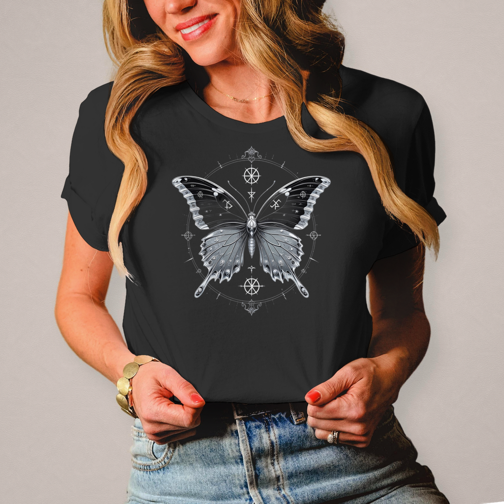 DEATH'S METAMORPHOSIS | Dark Butterfy Collection | Nebelmond Damen T-Shirt