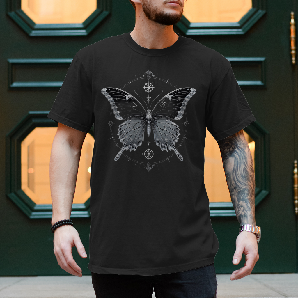 DEATH'S METAMORPHOSIS | Dark Butterfy Collection | Nebelmond Herren T-Shirt