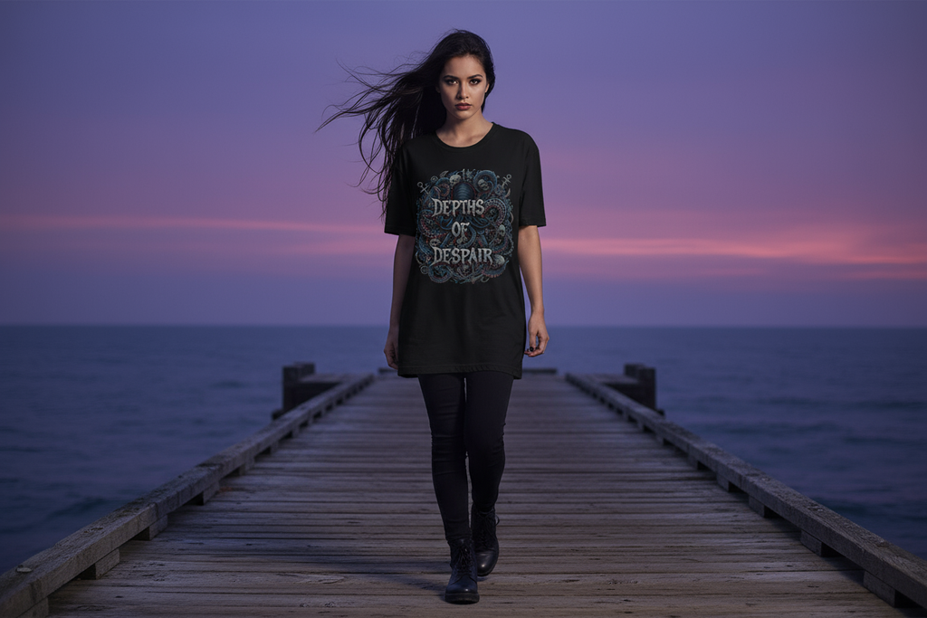 Depths of Despair Oversized Shirt Schwarz