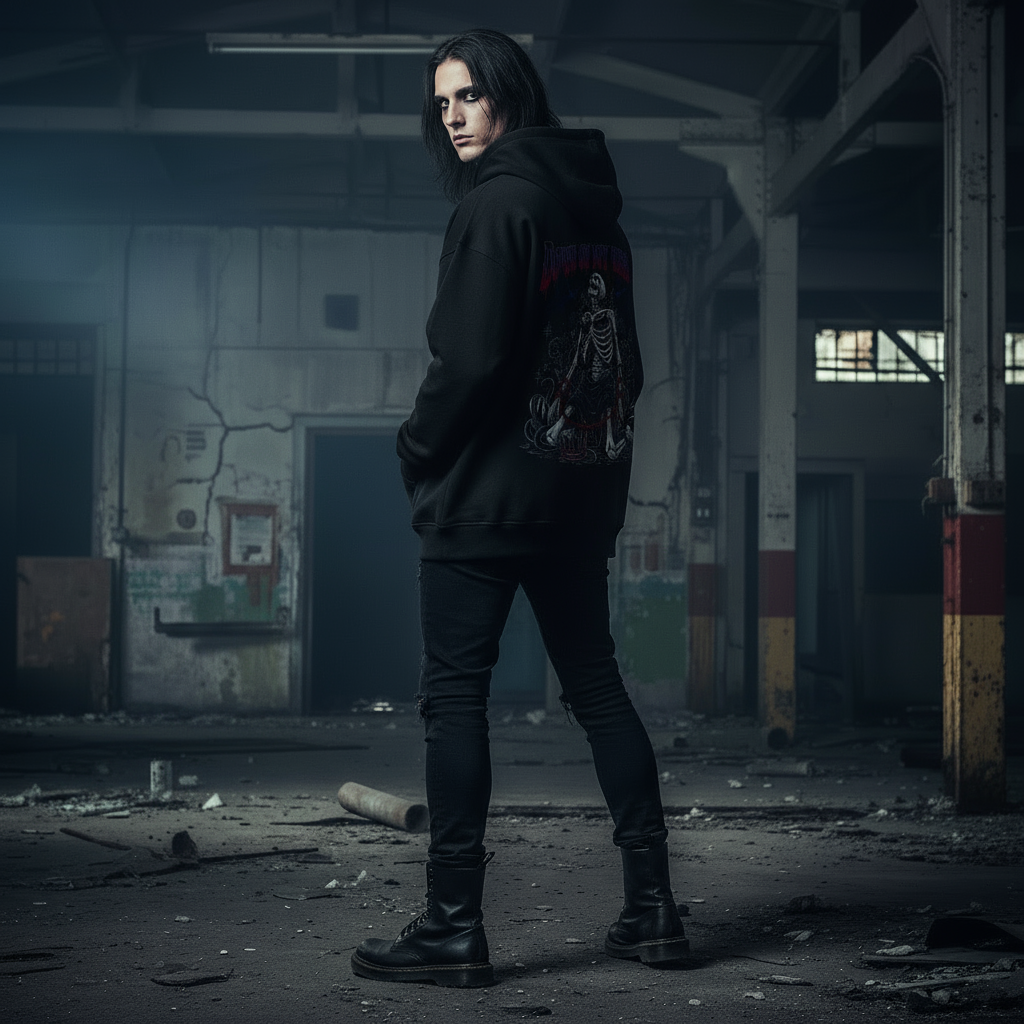 Down On My Knees Oversized Hoodie Back